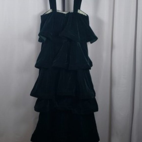 Buru Teagan Deep Green Velvet Convertible Mini to Maxi Dress - SZ XS/S - NWOT - Picture 9 of 14